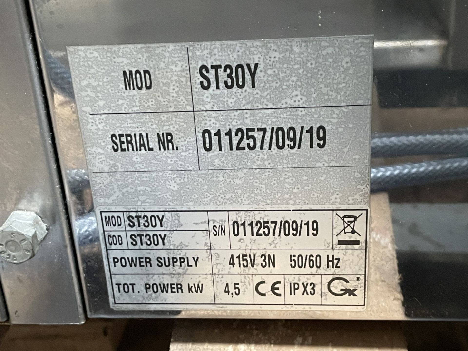 1 x Control Induction Hi Touch Rise and Fall Electric Salamander Grill - Model ST30Y - Image 8 of 9