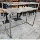 1 x Stainless Steel Backbar Shelf Unit - Dimensions:  cms - Removed from a Restaurant