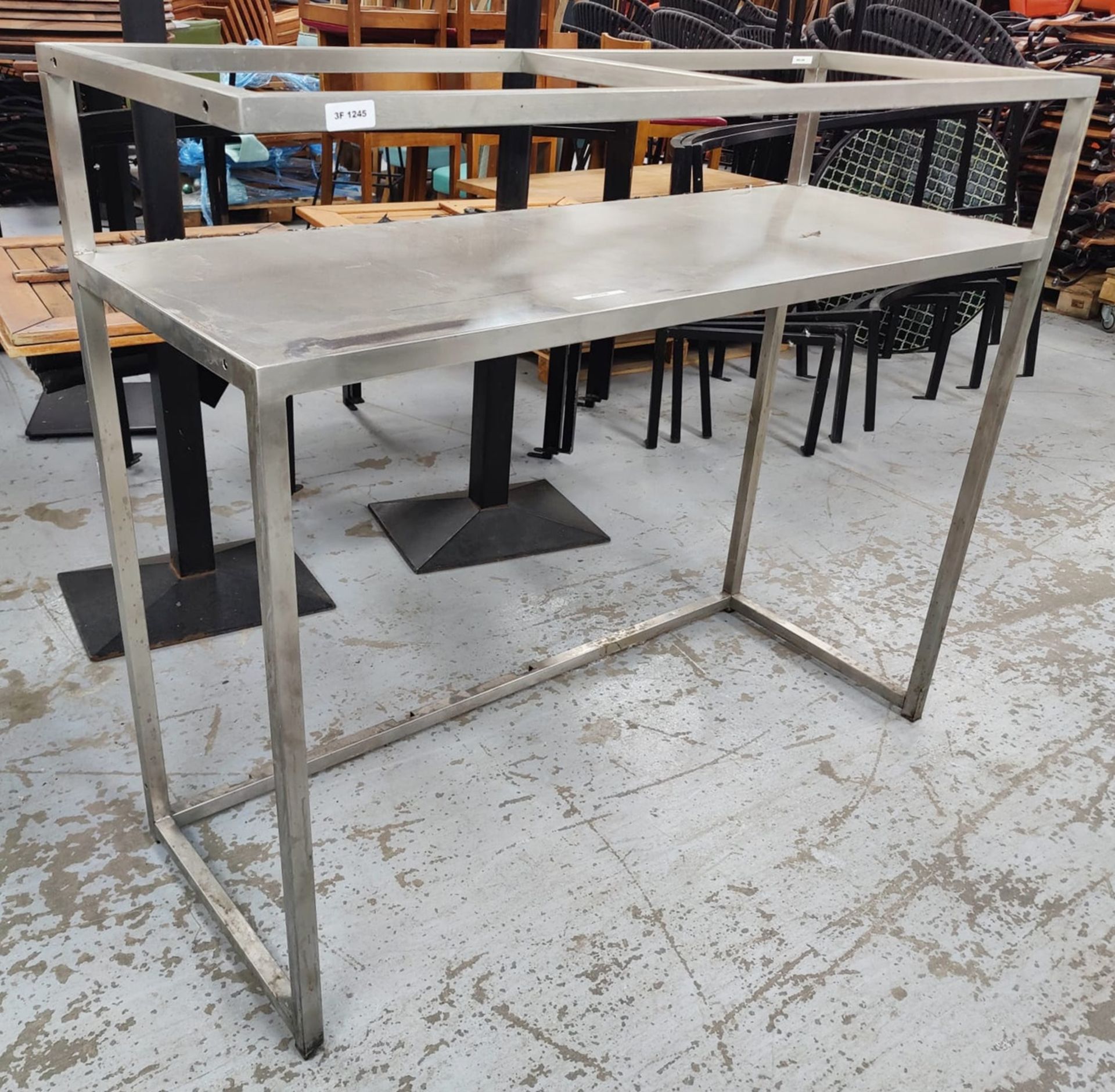 1 x Stainless Steel Backbar Shelf Unit - Dimensions:  cms - Removed from a Restaurant