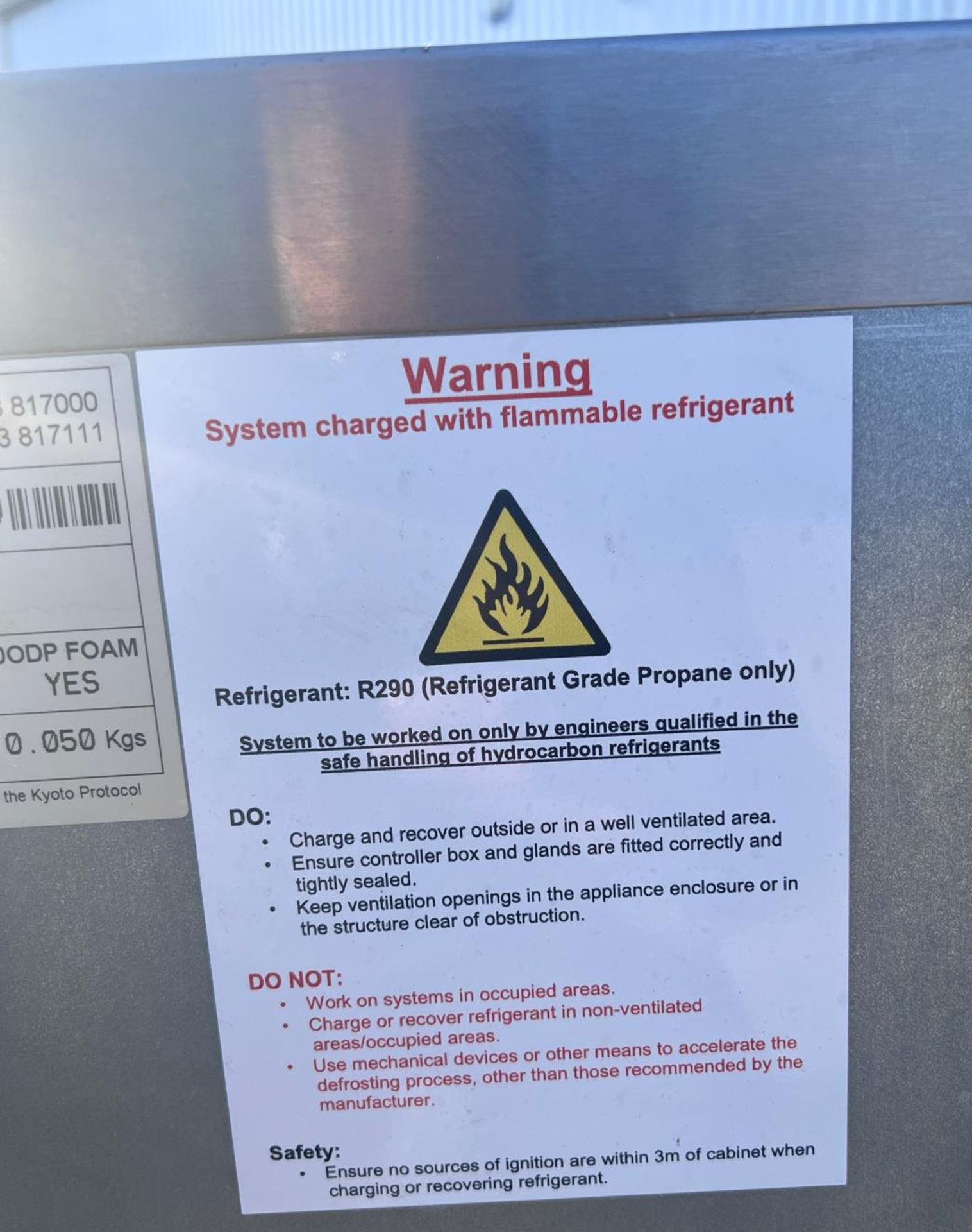 1 x WILLIAMS H5Uc Single Door Under-Counter Stainless Commercial Fridge - Image 12 of 12