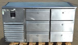 1 x Precision 6 Drawer Prep Fridge - Model: MCU211 - 240v - Dimensions: H85 x W135 x D67 cms