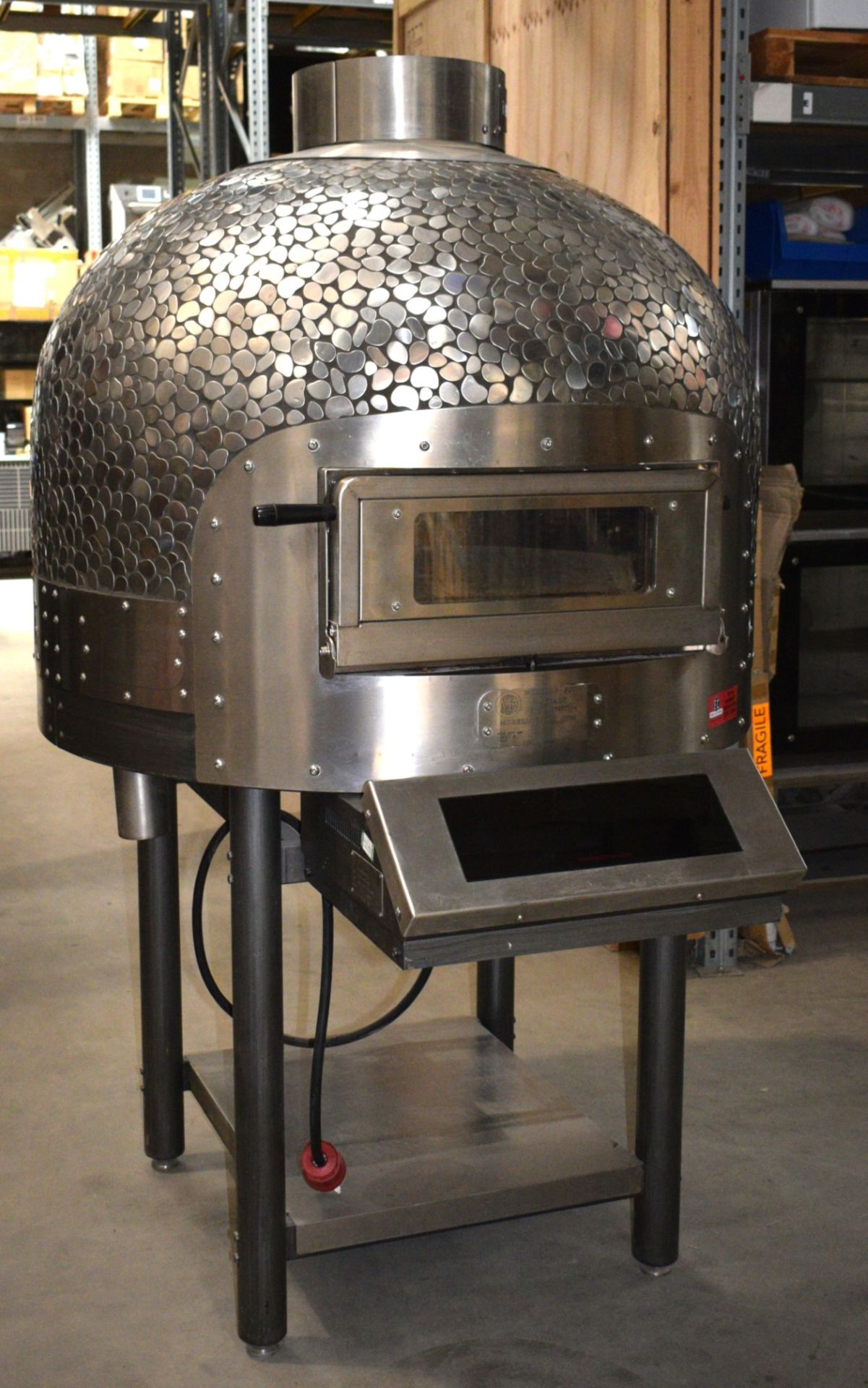 1 x Morello Forni Rotary Pizza Oven - Steel Mosaic Dome - Model FRV100 - Cooks 90 x Pizzas Per Hour! - Image 2 of 18