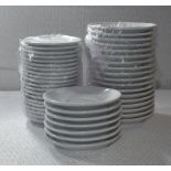 45 x WhitePorcelain Club HouseSaucers - Sizes Include 14cms and 12cms