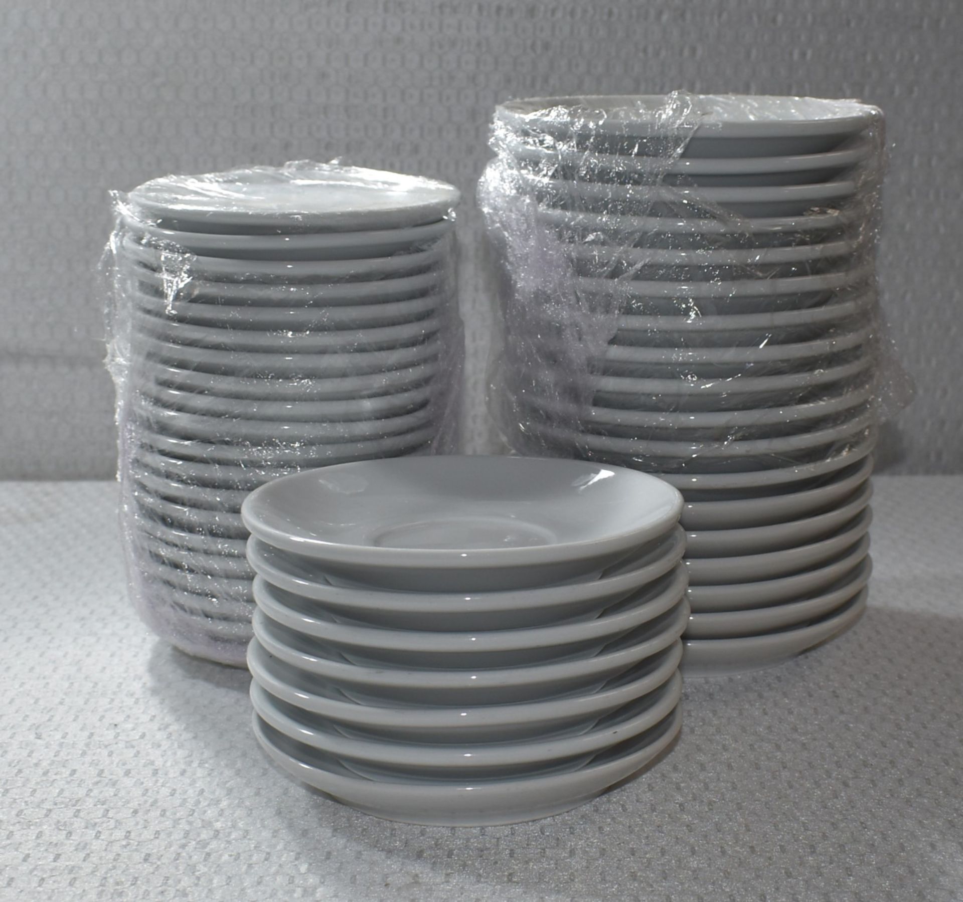 45 x WhitePorcelain Club HouseSaucers - Sizes Include 14cms and 12cms