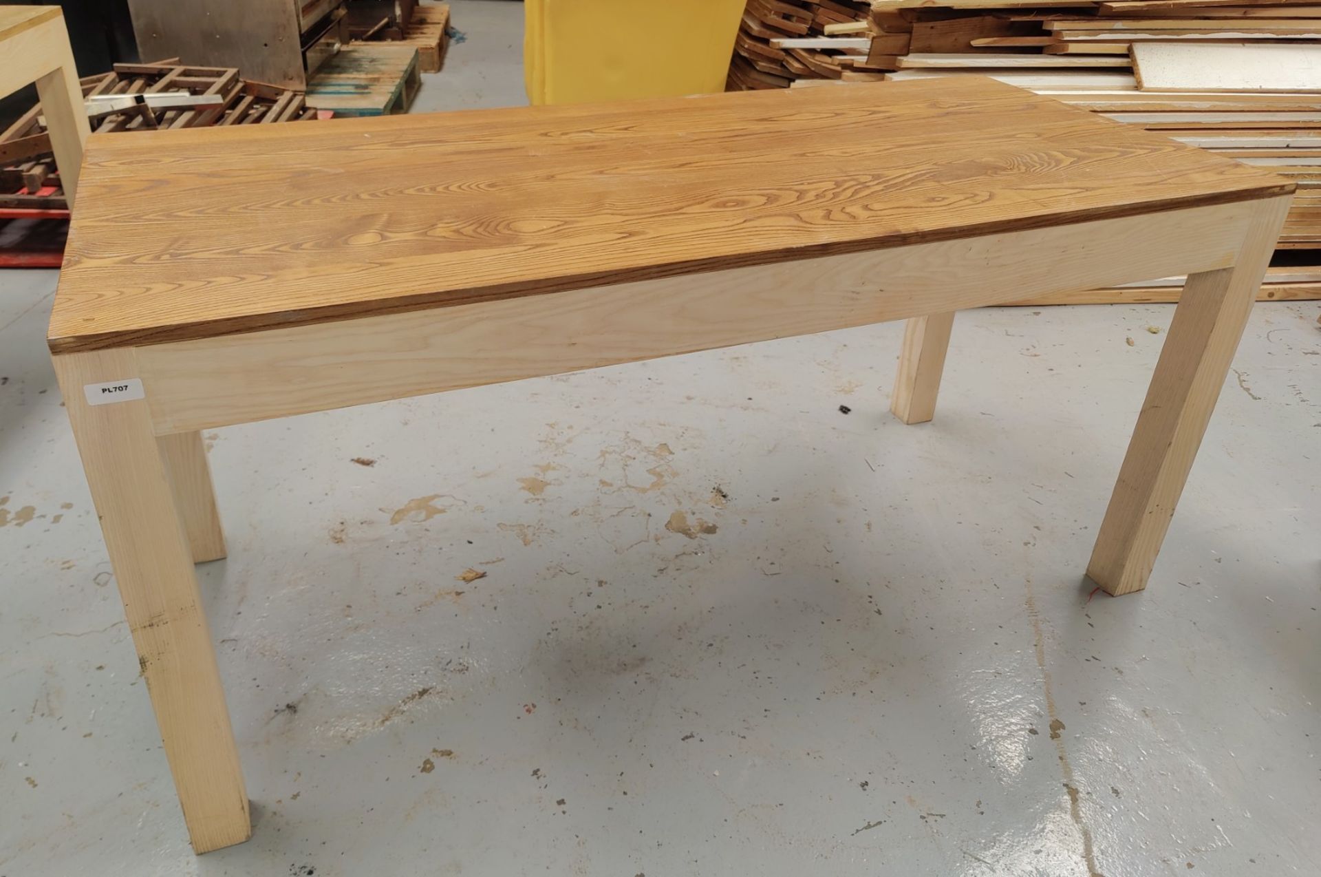 1 x Large 1.6m Banqueting Restaurant Dining Table - Dimensions: H75 x W160 x D70 cms - Image 11 of 11