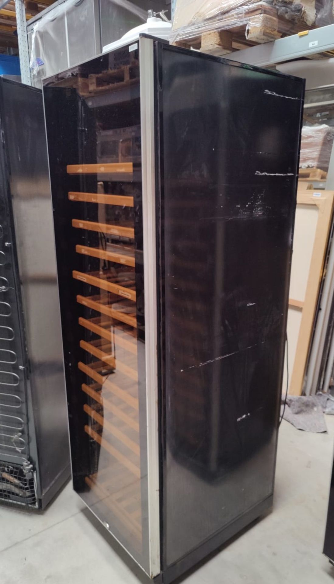 1 x Swiss Cave Upright Single Door Wine Bottle Cooler - Contemporary Smoked Glass Finish - UPDATED - Image 3 of 7