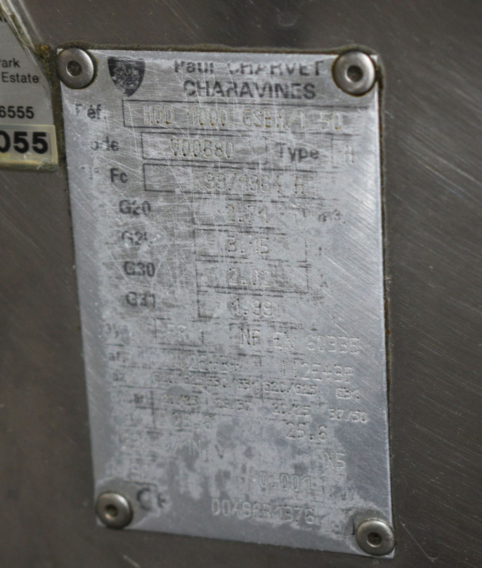 1 x Paul Charvet Gas Powered Tilting Bratt Pan - Model: 1000 GSBM/1 - Dimensions: H94 x W101 x - Image 4 of 17