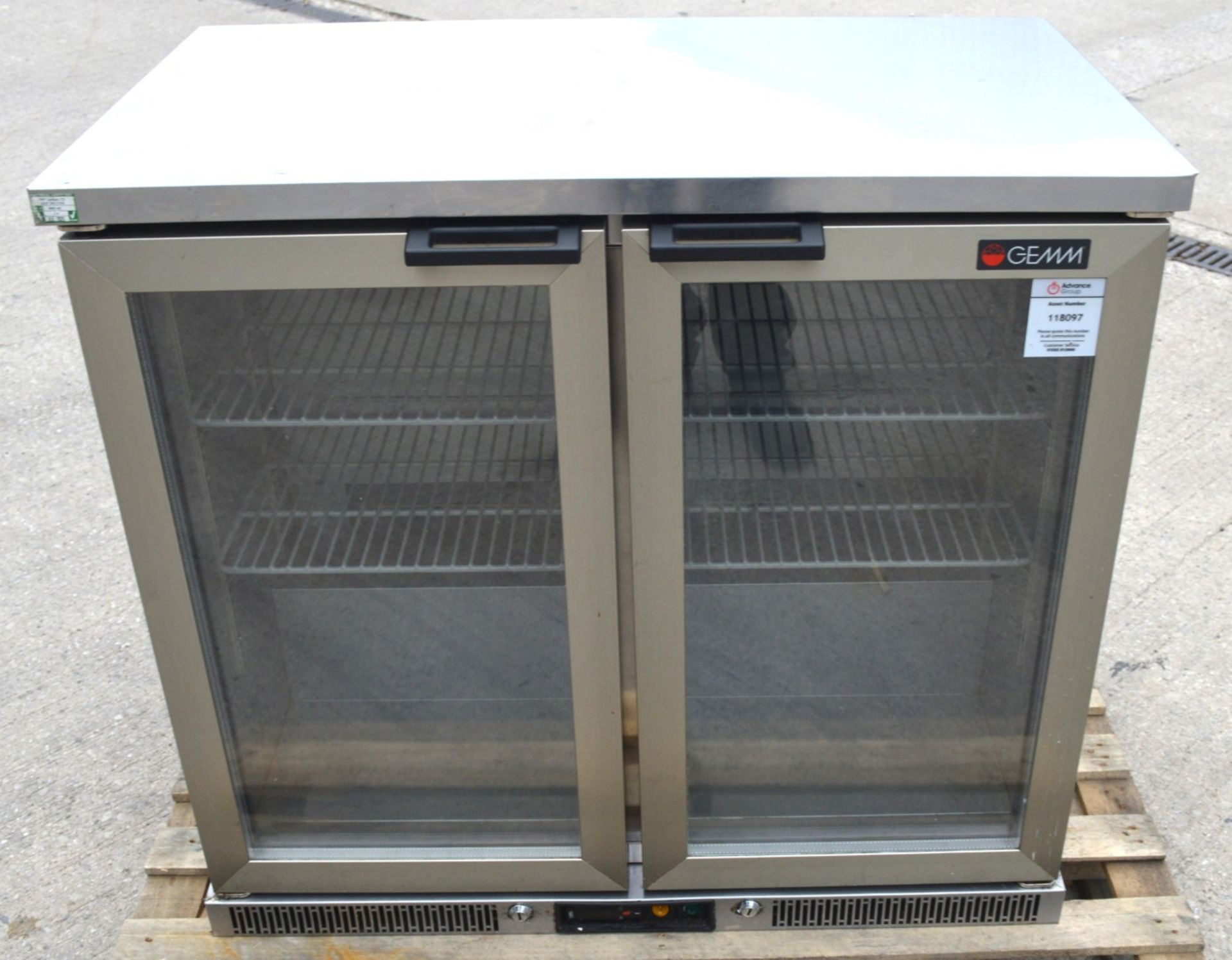 1 x Gemma Stainless Steel Two Door Backbar Bottle Cooler - Image 7 of 10