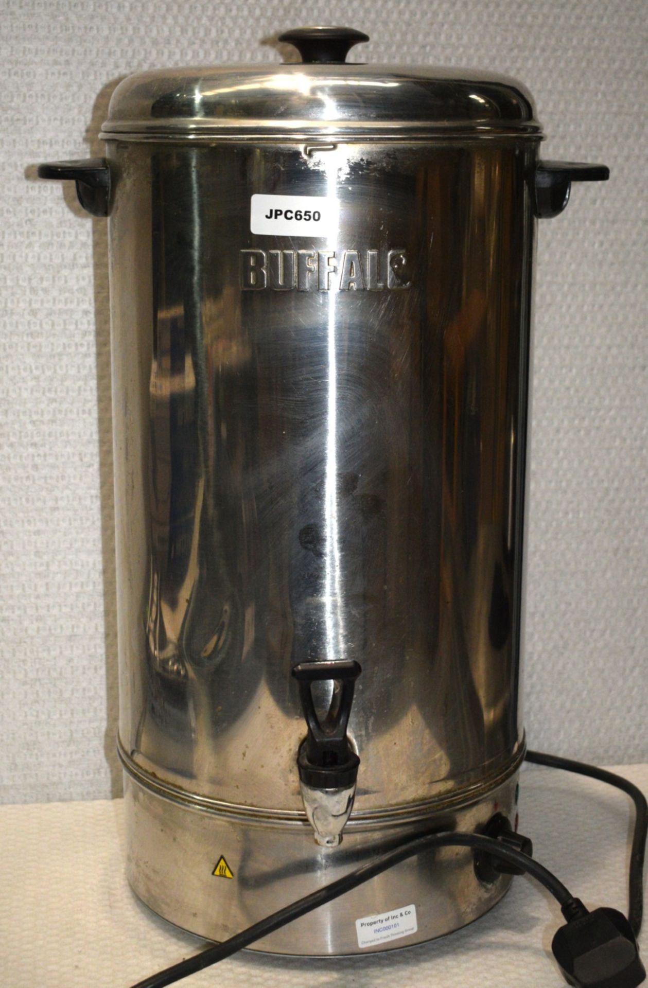 1 x Buffalo GL347 Manual Fill 20l Water Boiler - Stainless Steel - 240v  - Ref: JPC650 - CL011 - - Image 3 of 6