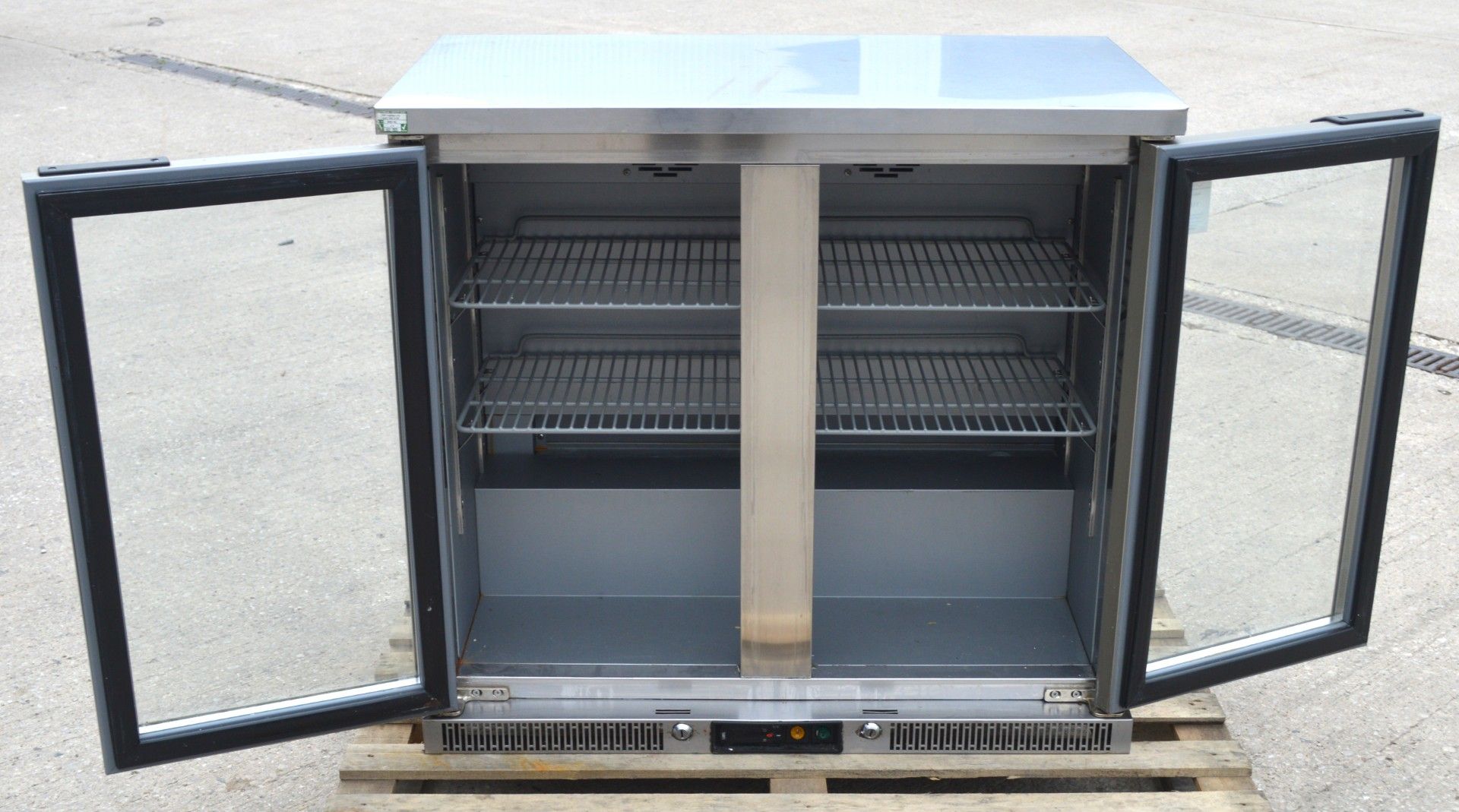 1 x Gemma Stainless Steel Two Door Backbar Bottle Cooler - Image 5 of 10