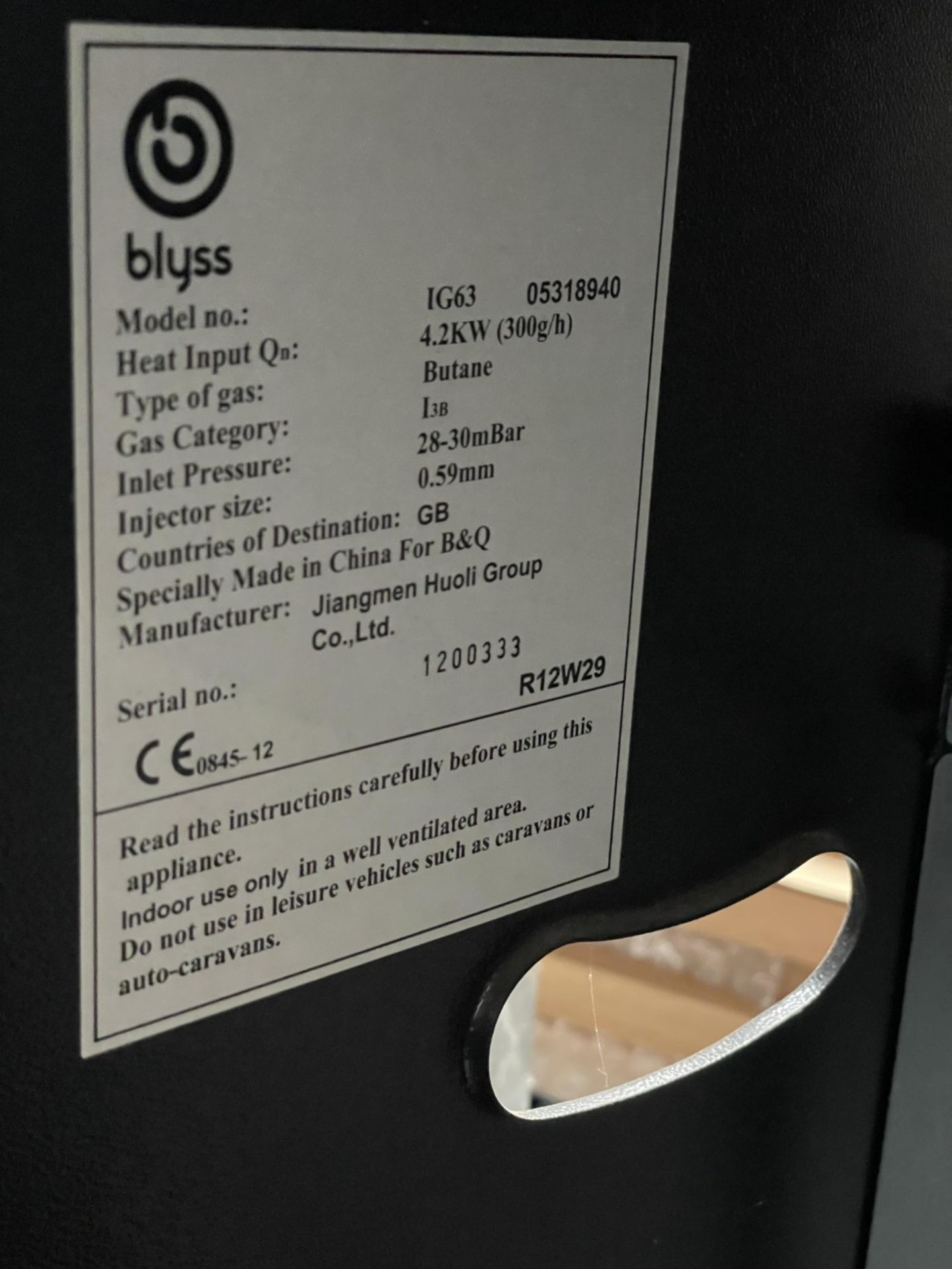 2 x Blyss IG63 4.2kW Gas Heaters - Freestanding Portable Design - Image 8 of 12