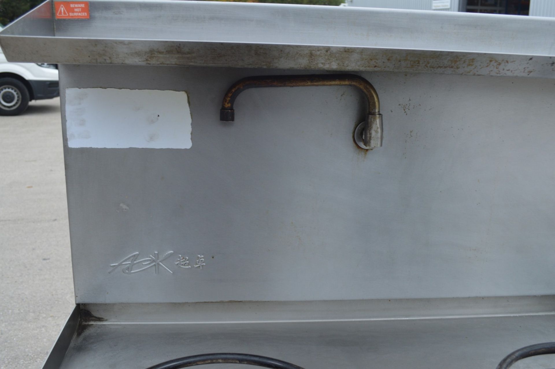 1 x ACK Heavy Duty Two Burner Wok Range Cooker - Natural Gas - Manufactured in 2023 - Image 12 of 18