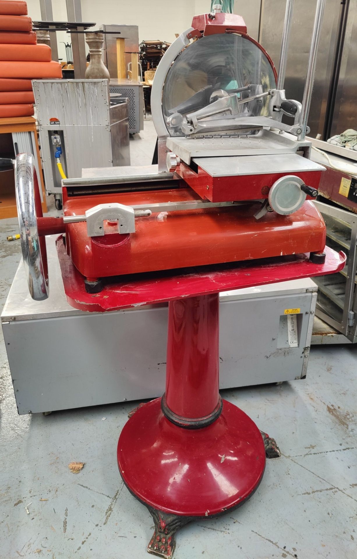 1 x FAC Manual Valono 350mm Meat Slicer with Stand - Model: F350 - 240v