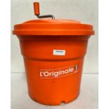 1 x L'Originale Large Dynamic Manual Salad Spinner for Commercial Kitchens - Dimensions: H54 x W44 x