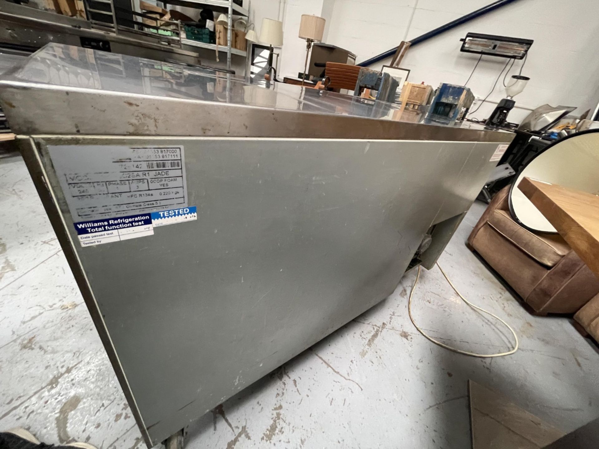 1 x Williams Jade Two Door Countertop Prep Fridge - Model: HJC2SA - Dimensions: H85 x W130 x D70 cms - Image 3 of 9