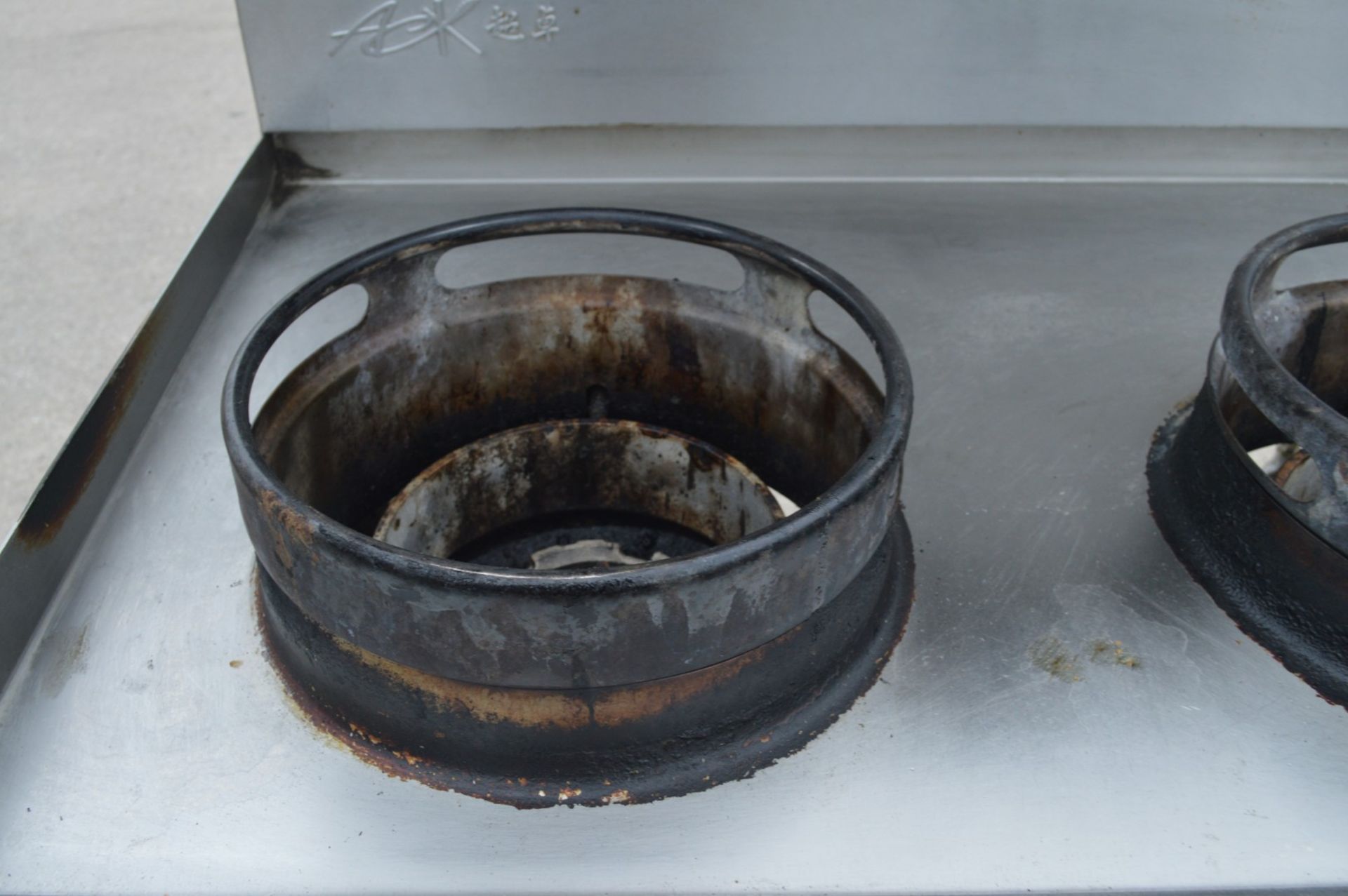 1 x ACK Heavy Duty Two Burner Wok Range Cooker - Natural Gas - Manufactured in 2023 - Image 10 of 18