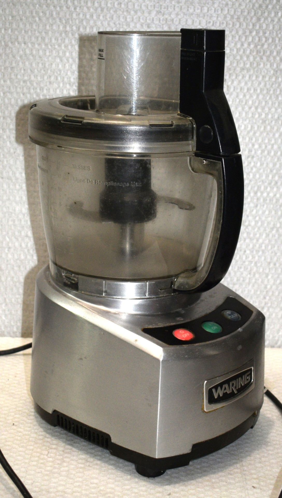 1 x Waring Single Speed Food Processor with Pulse - Model WFP16SCDK - Ref: NCE134 - CL011 -