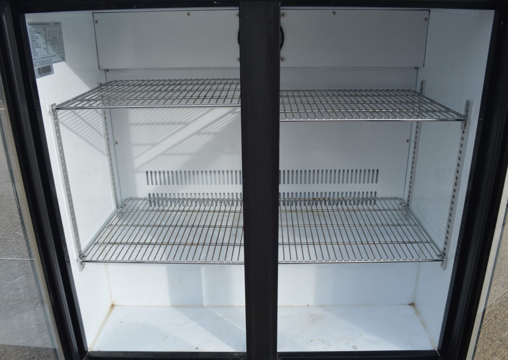 1 x Kitchen LG0208H Backbar Two Door Bottle Cooler in Black - Image 12 of 12