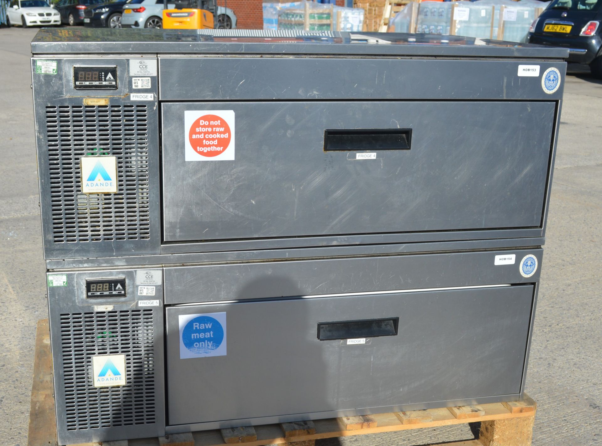 1 x Adande Twin Undercounter Two Drawer Refrigerator - Side Engine VCS Series - RRP £5,600