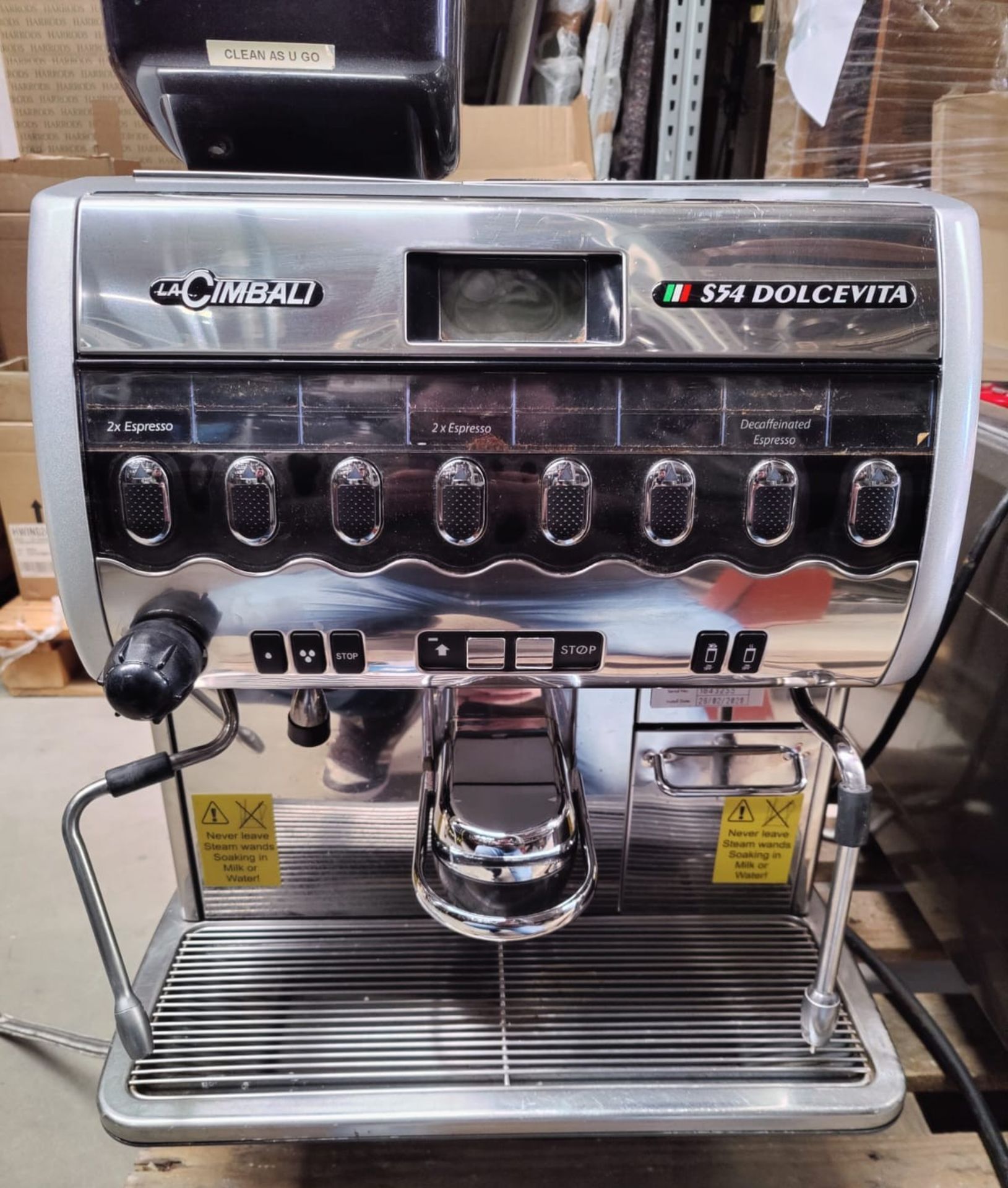 1 x LaCimbali S54 Dolcevita S/100 Commercial Bean to Cup Espresso Coffee Machine - Image 11 of 18