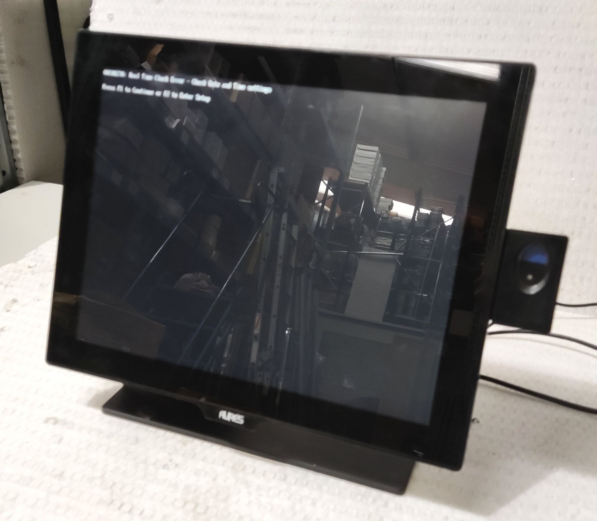 1 x AURES Touchscreen Till - Yuno-Base151 - With Power Supply