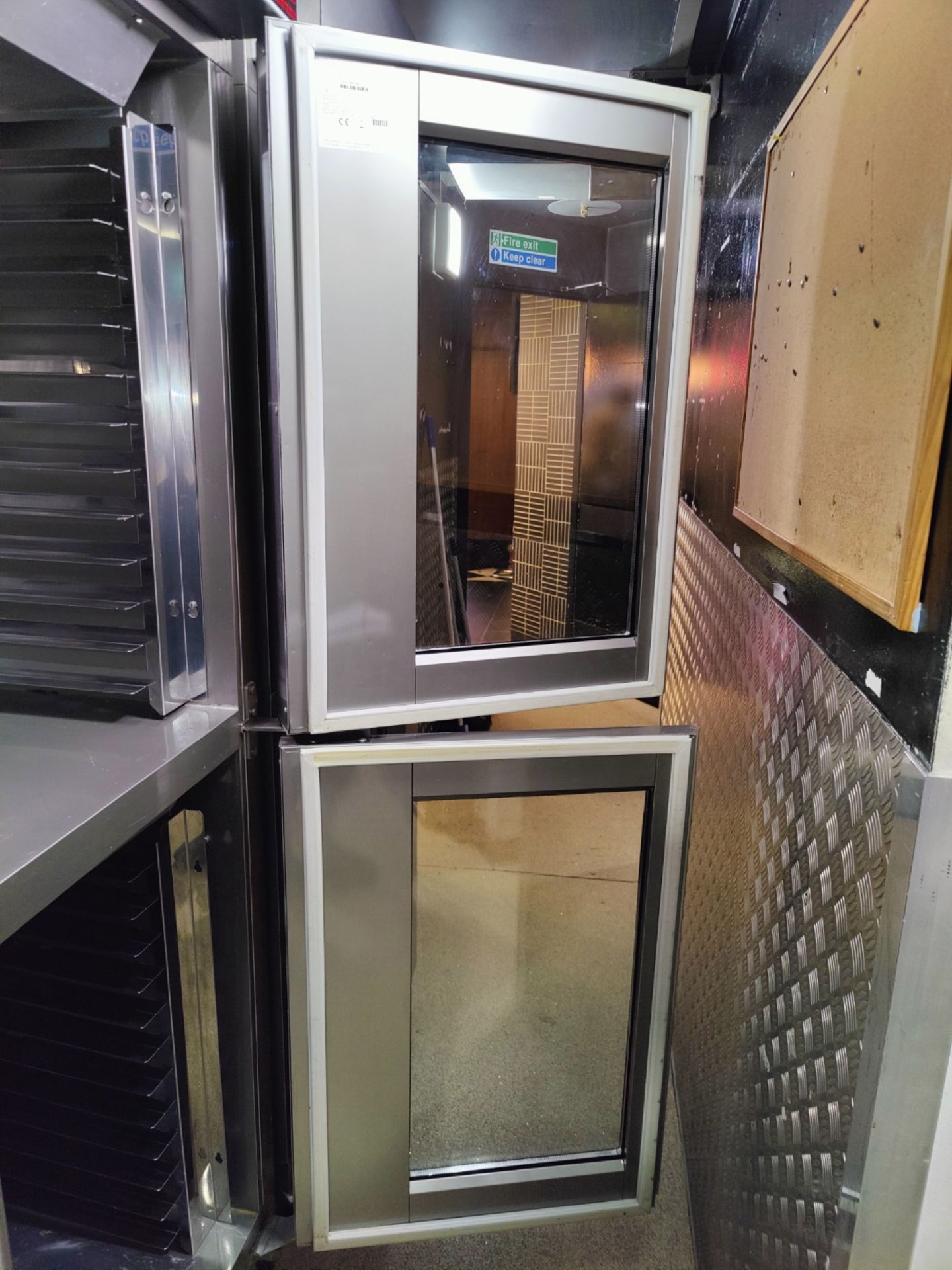 1 x Eurofours Roll Double Bakers Proofing Cabinet - Type 46d - Stainless Steel - H230 x W65 x D97 cm - Image 4 of 8