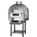 1 x Morello Forni Rotary Pizza Oven - Steel Mosaic Dome - Model FRV100 - Cooks 90 x Pizzas Per Hour!