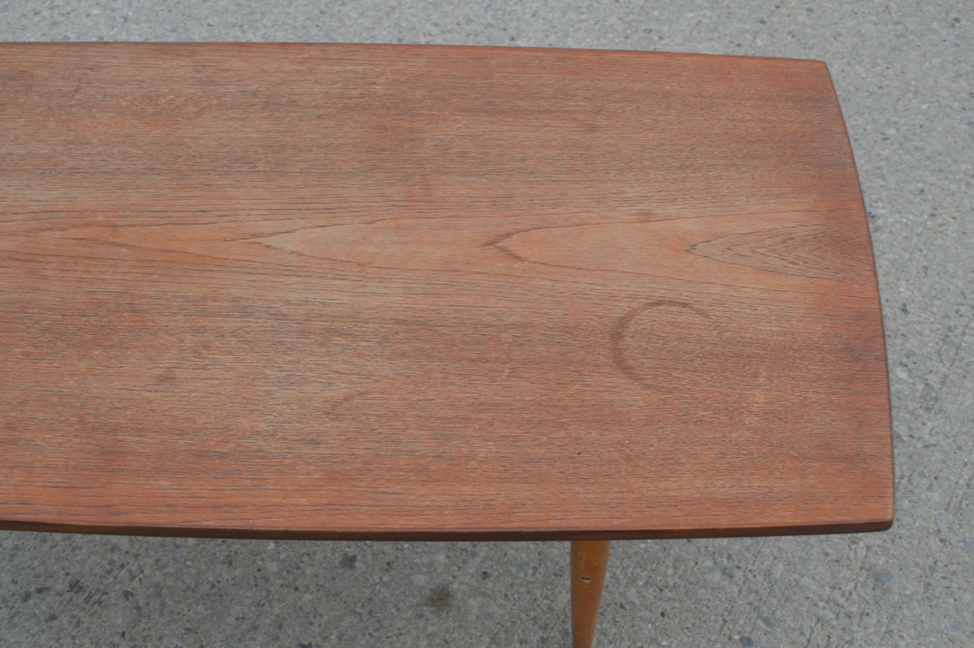 1 x Mid Century Scandinavian Teak Coffee Table Designed by Albert Larson - H50 x W136 x D54 cms - Image 12 of 16