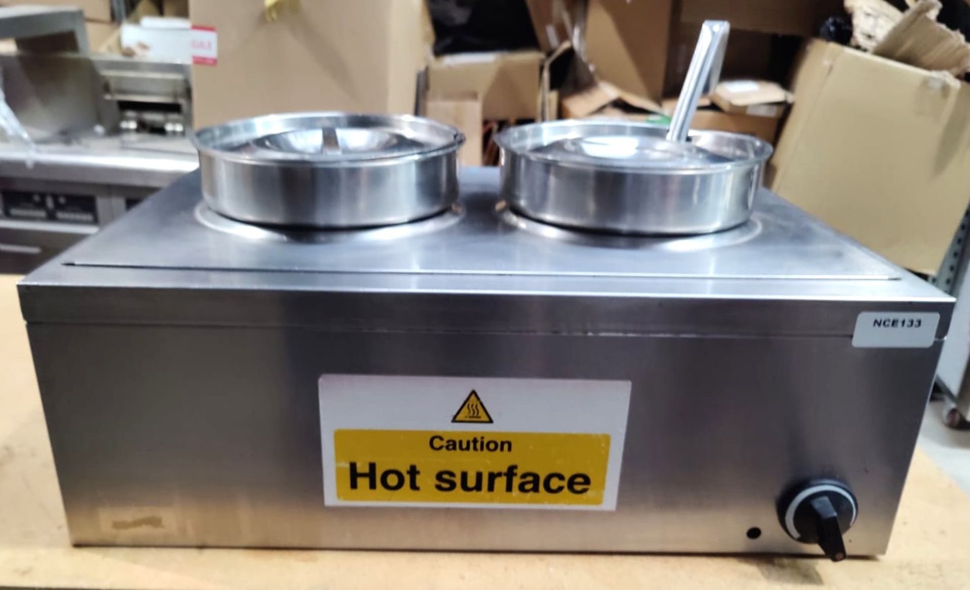 1 x Lincat LRB2 Twin Pot Baine Marie - 240v - Stainless Steel Construction - Dimensions: H24 x W56 - Image 2 of 7