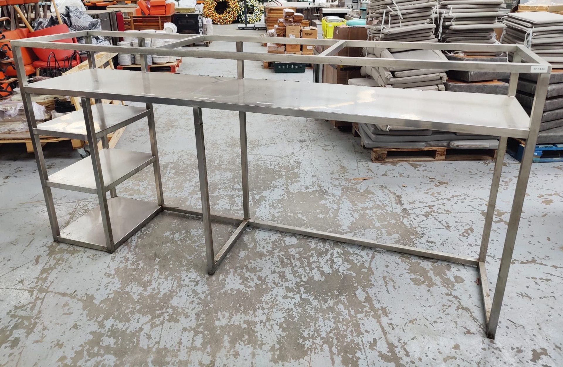 1 x Stainless Steel Backbar Bottle Cooler Housing with Glass Shelf - Dimensions: H121 with a Hight - Image 2 of 9