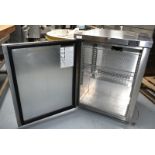 1 x Foster HR-150 Single Door Refrigerator Featuring a Stainless Steel Finish