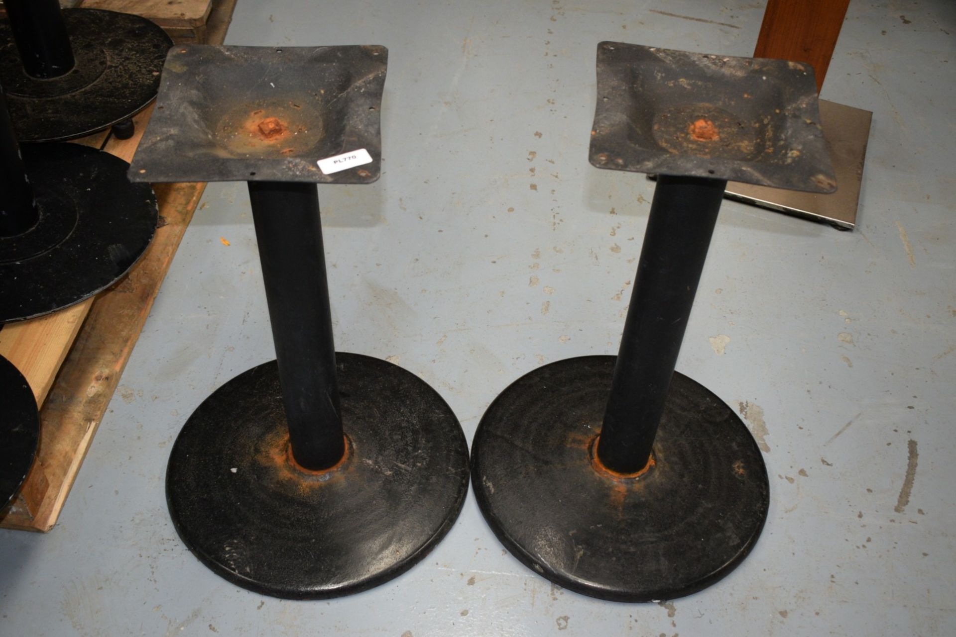 8 x Restaurant Table Pedestals - Dimensions: H64cm with a 24x24cm Top