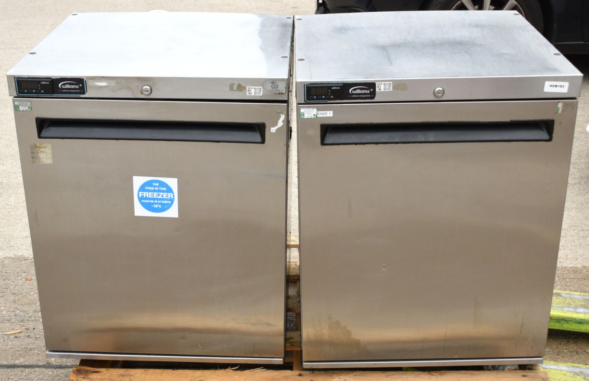 2 x Williams Undercounter Fridge and Freezer Appliances - Includes 1 x Fridge and 1 x Freezer - Image 7 of 8