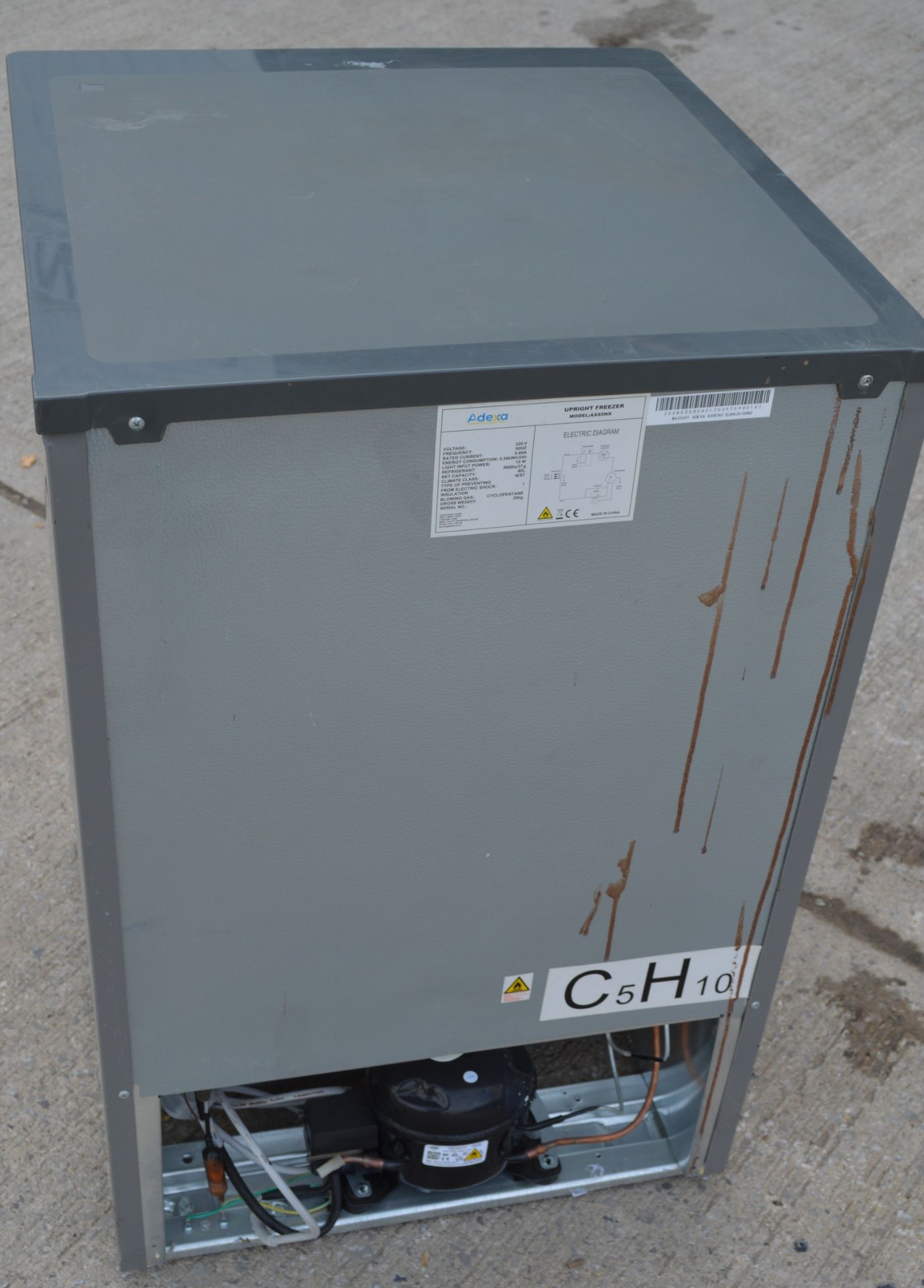 1 x Adexa Undercounter Freezer - Silver Finish - Model AX85NX - Image 5 of 10