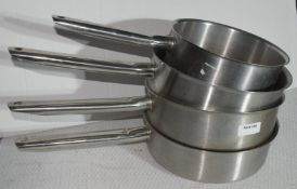 4 x Matfer Bourgeat Cooking Pans - Includes 2 x Pans H10 x W30cm and 2 x Pans H12 x W25.5cm