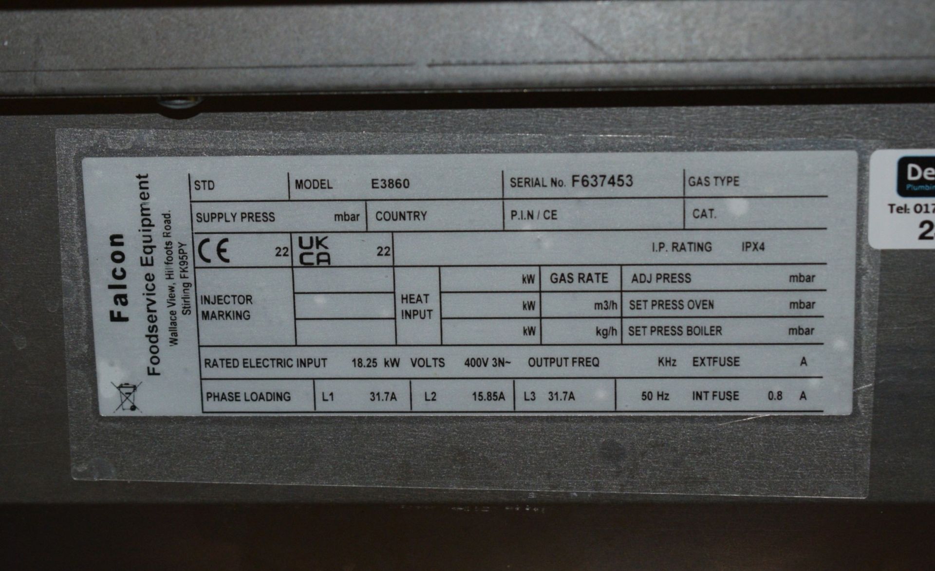 1 x Falcon Dominator Plus E3860 40 Ltr Electric Freestanding Single Tank Fryer with 2 x Baskets - Image 10 of 17