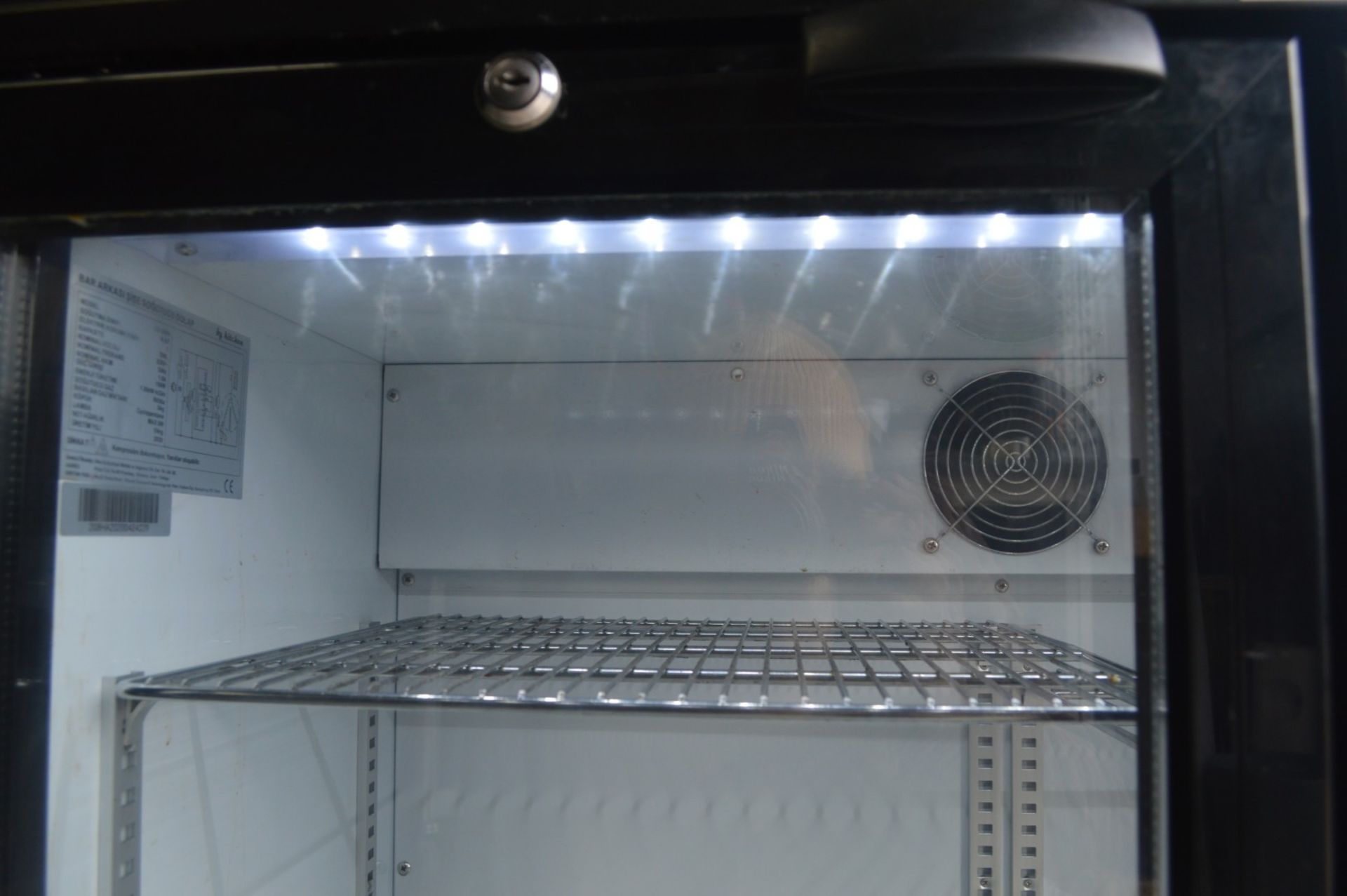 1 x Kitchen LG0208H Backbar Two Door Bottle Cooler in Black - Image 4 of 12