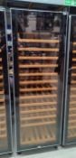 1 x Swiss Cave Upright Single Door Wine Bottle Cooler - Contemporary Smoked Glass Finish