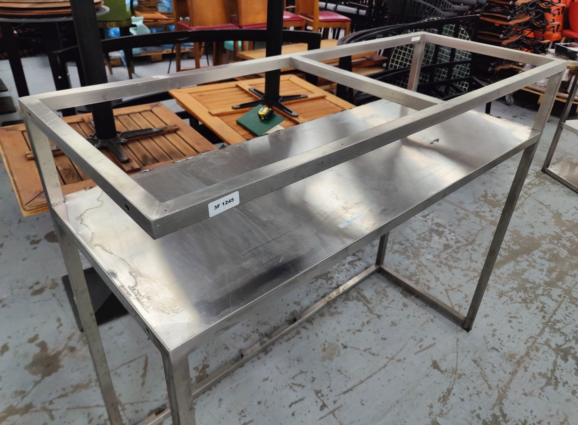 1 x Stainless Steel Backbar Shelf Unit - Dimensions:  cms - Removed from a Restaurant - Image 3 of 9