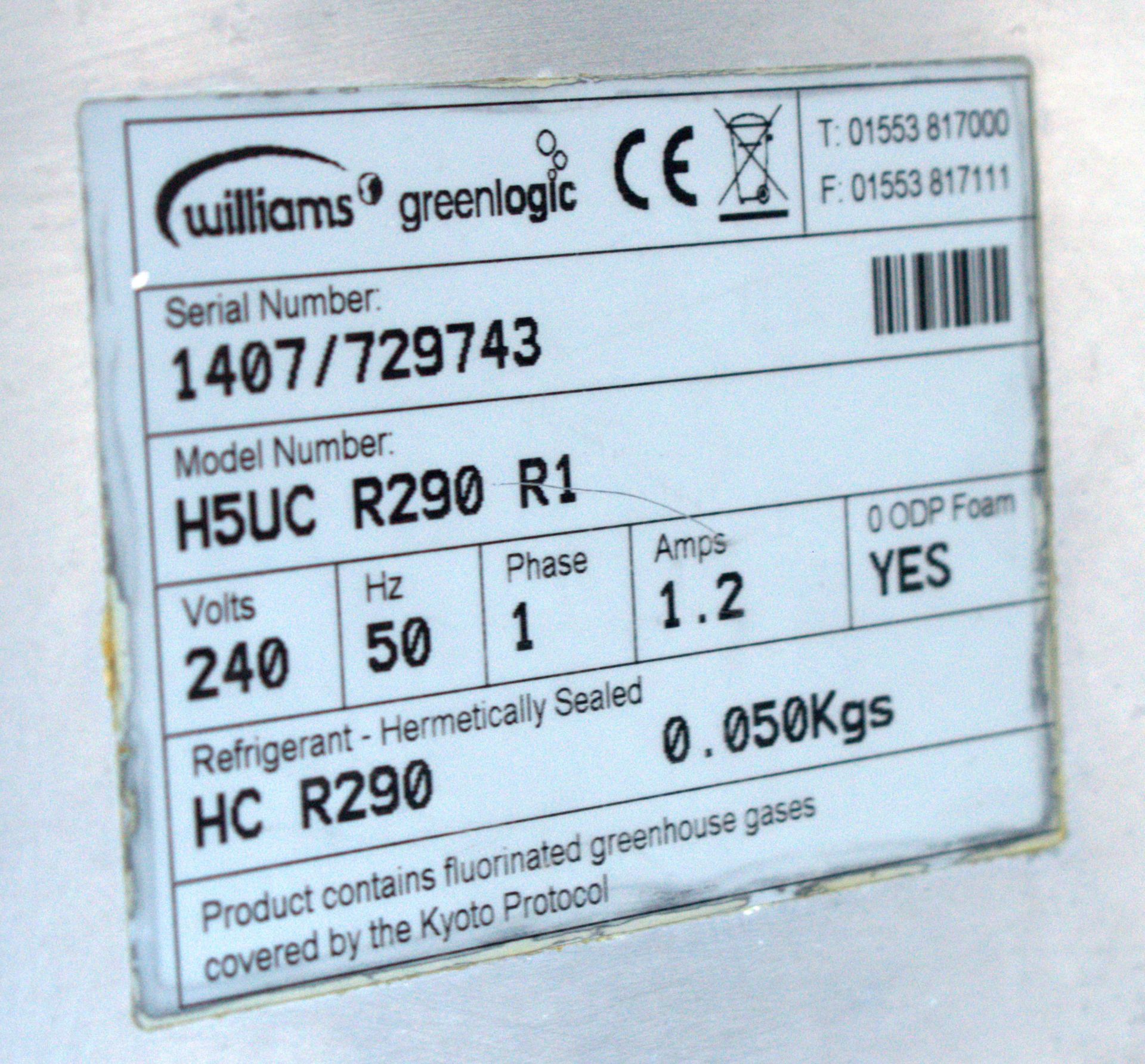 1 x WILLIAMS H5UC Single Door Under-Counter Stainless Commercial Fridge - Image 18 of 20