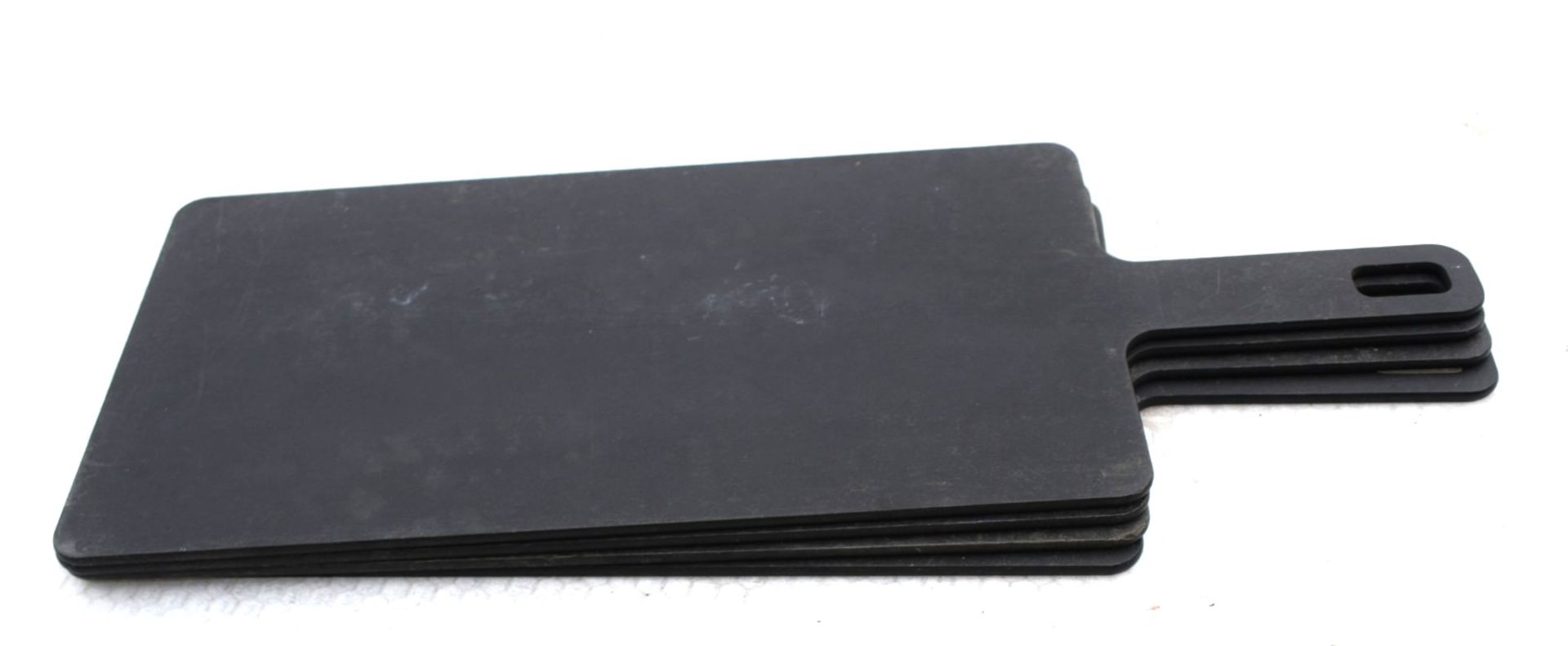 4 x Black Chopping / Serving Boards with Handles