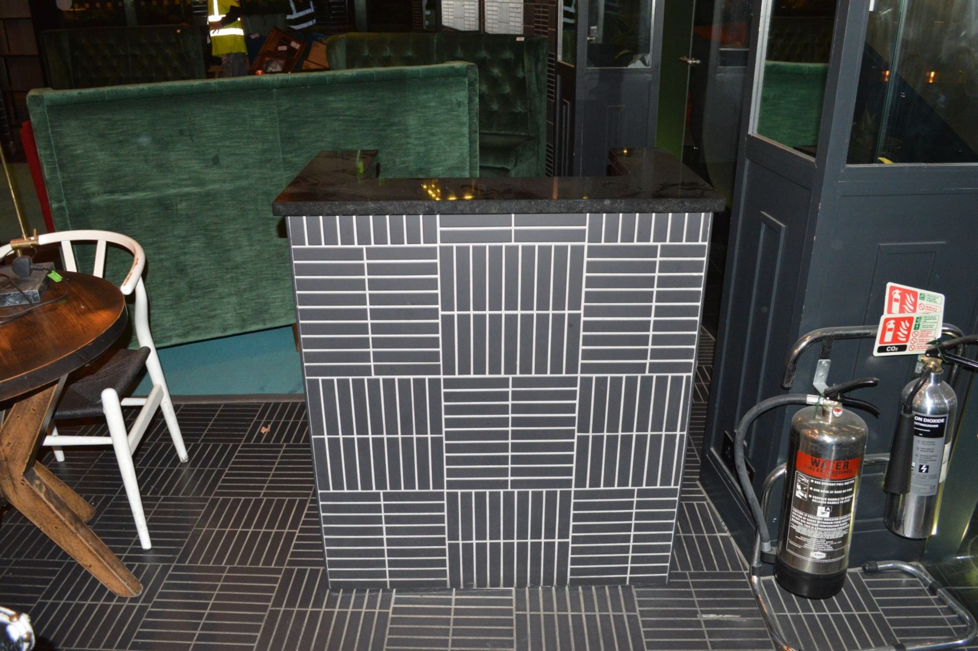 1 x Waiter Station Featuring a Bespoke Tiled Finish, Granite Top with Space for Epos and Storage - Image 6 of 6