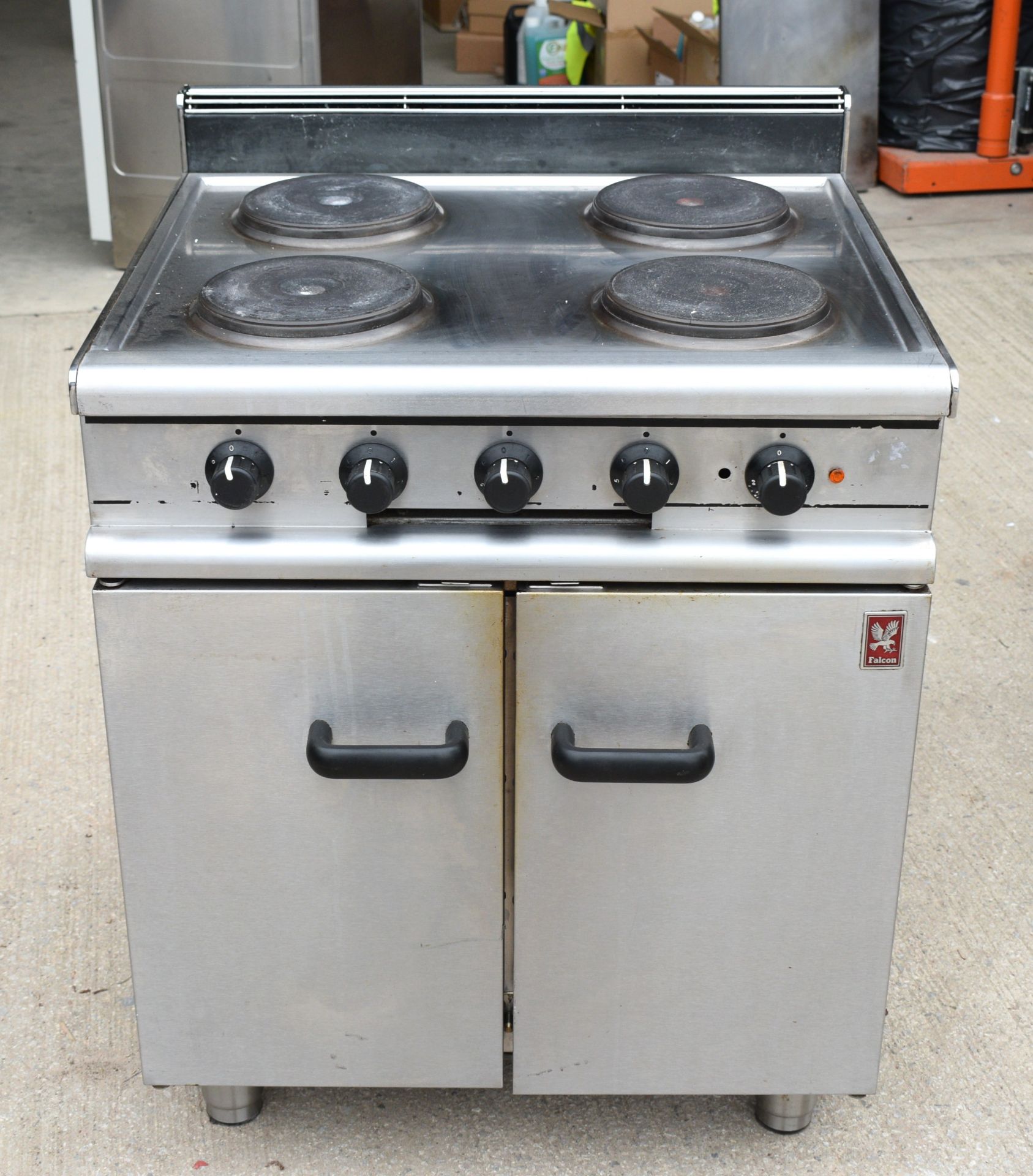 1 x Falcon Four Plate Electric Range Cooker - Dimensions: H87 x W70 x D66 cms