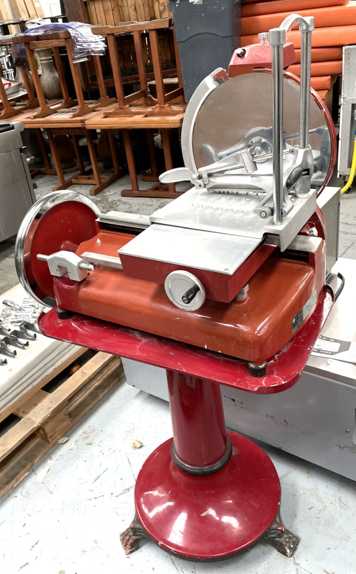 1 x FAC Manual Valono 350mm Meat Slicer with Stand - Model: F350 - 240v - Image 20 of 20