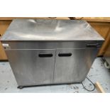 1 x Parry 9214 Double Door Hot Cupboard Plate Warmer - 240 Plate Capacity - Temperature control