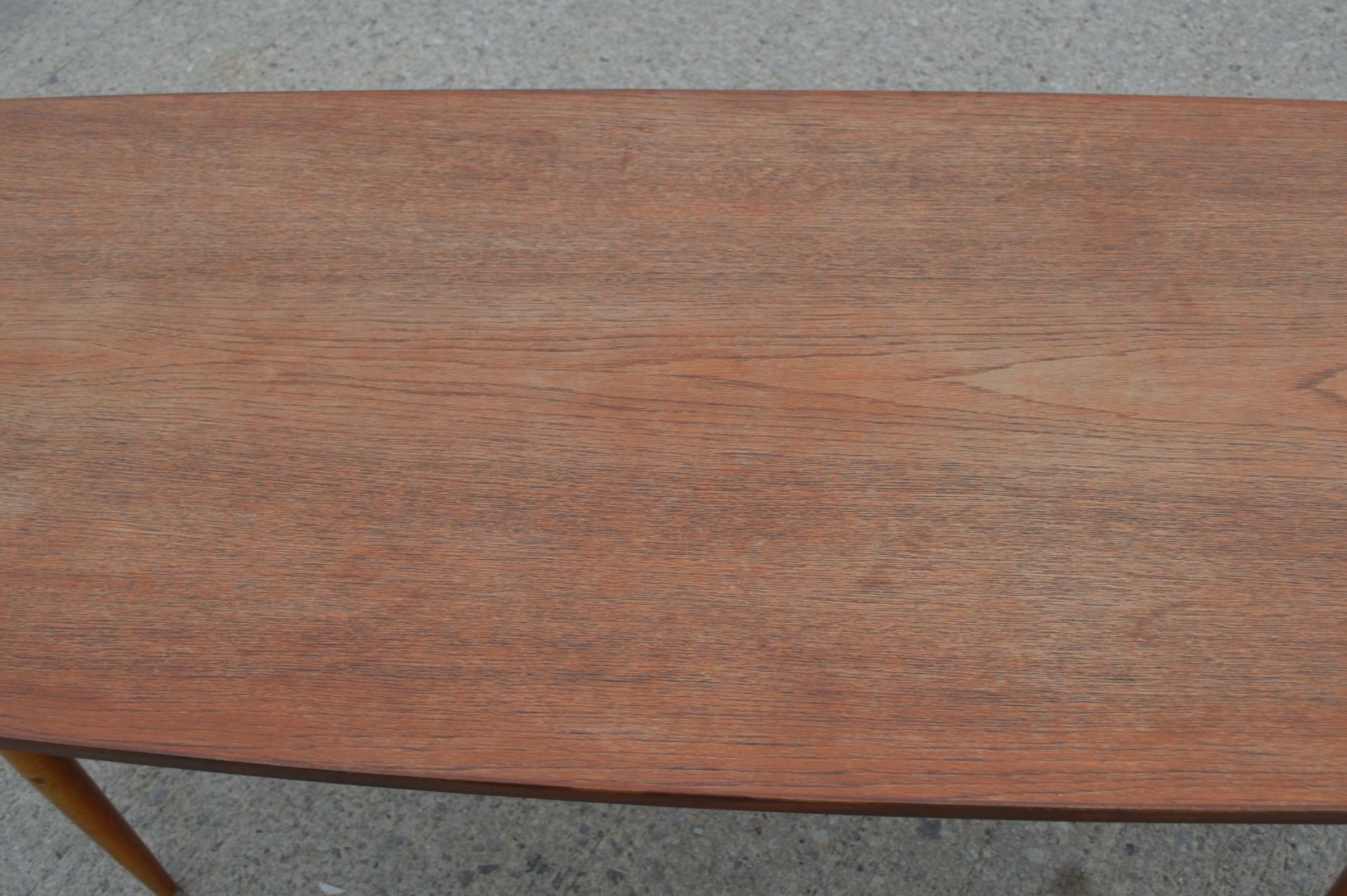 1 x Mid Century Scandinavian Teak Coffee Table Designed by Albert Larson - H50 x W136 x D54 cms - Image 10 of 16