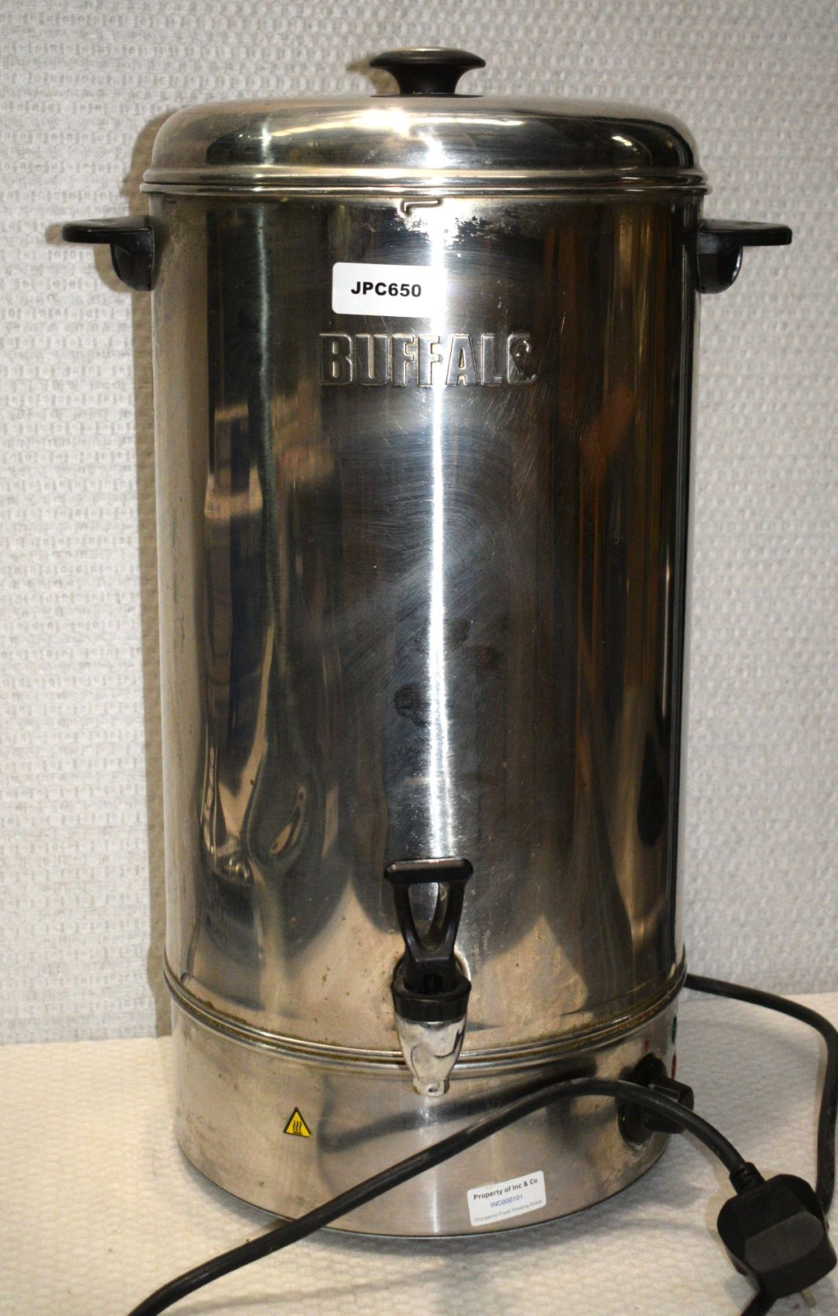 1 x Buffalo GL347 Manual Fill 20l Water Boiler - Stainless Steel - 240v  - Ref: JPC650 - CL011 - - Image 4 of 6