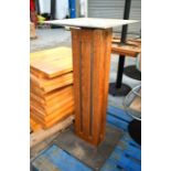 4 x Bar Table Pedestals - Dimensions: H103cm with a 50x50cm Top