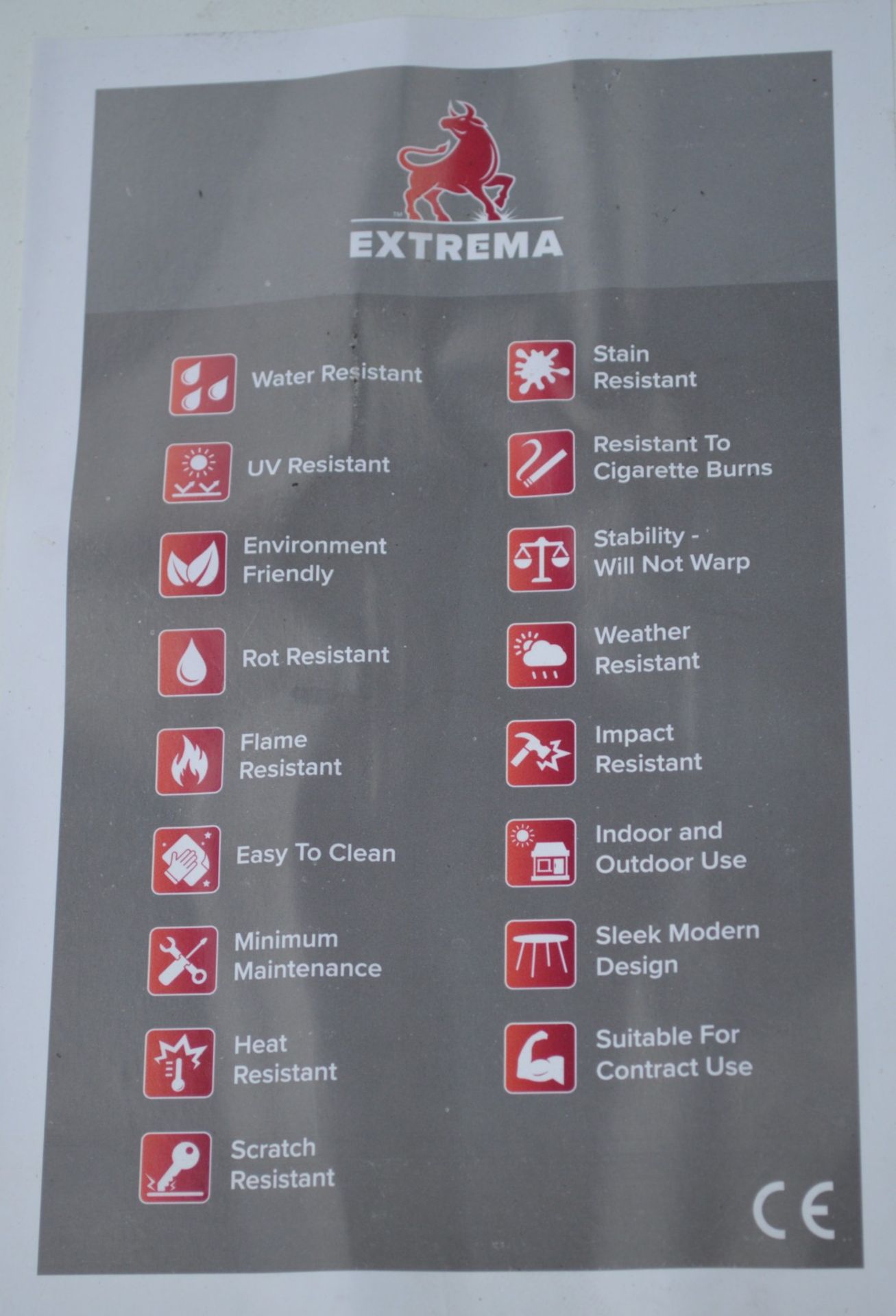 2 x Extrema Square Restaurant Bar Tables - Suitable for Indoor or Outdoor Use - Image 4 of 6