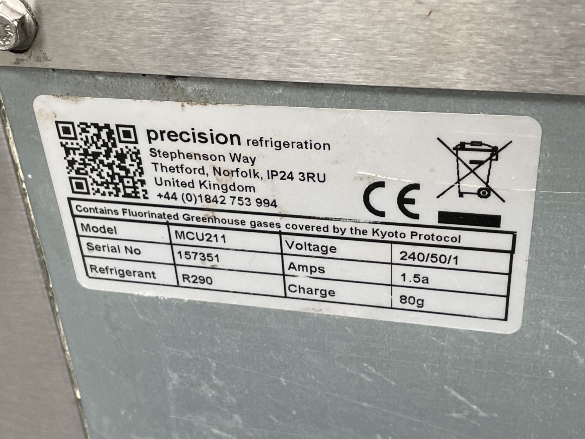 1 x Precision Two Door Countertop Preparation Fridge - Model MCU211 - 240v - Image 11 of 16